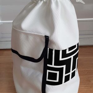 Shower Bags Showcase Black & White Squares